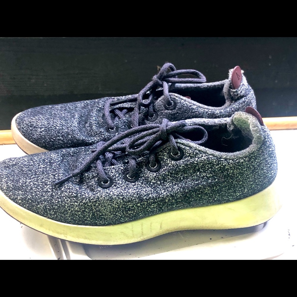 Allbirds 0619NV1 Men’s Black Gray Wool Runners Athletic Sneakers Size 10 - Picture 1 of 10